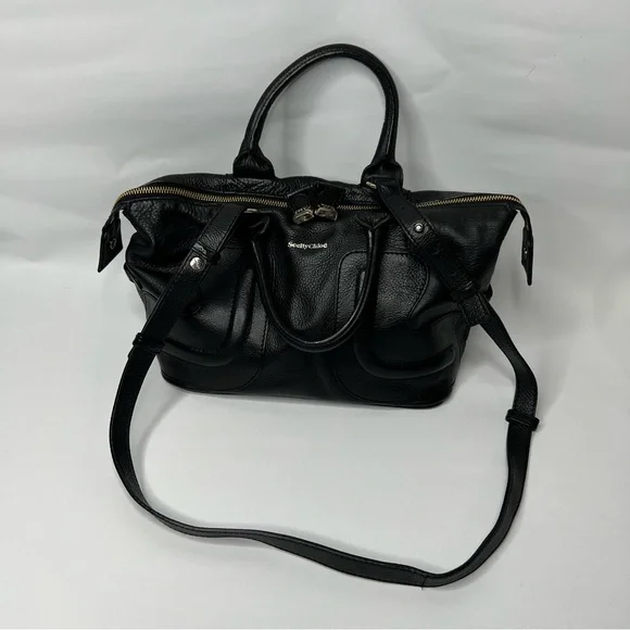 See By Chloe Kay Black Leather Satchel Shoulder Crossbody Bag - Picture 2 of 16